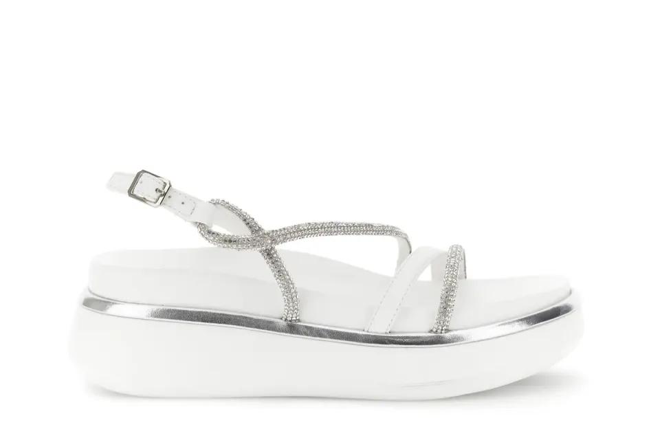 CafèNoir Sandali Strass Donna Bianchi Platform