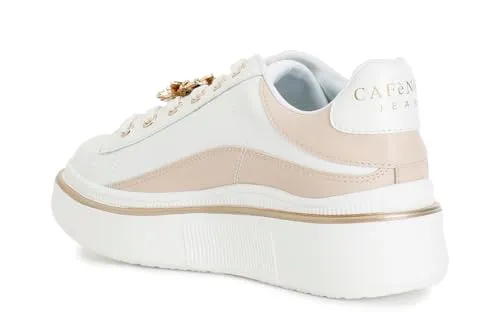 CafèNoir Sneakers Donna Pelle Plateau 3 cm Accessorio