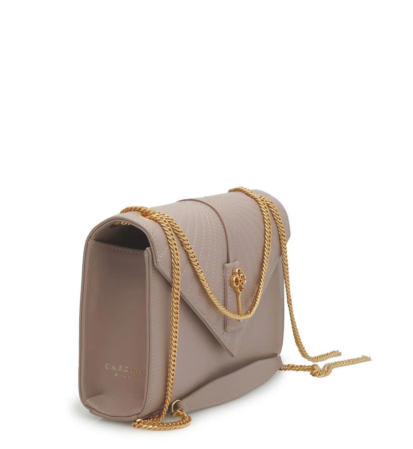 Cardinal Milano Milady Powder borsa spalla vitello cipria