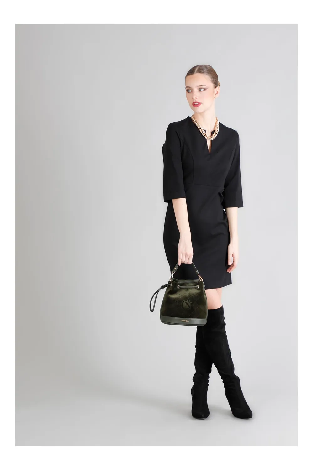 CafèNoir Secchiello Velluto Donna Verde Coulisse