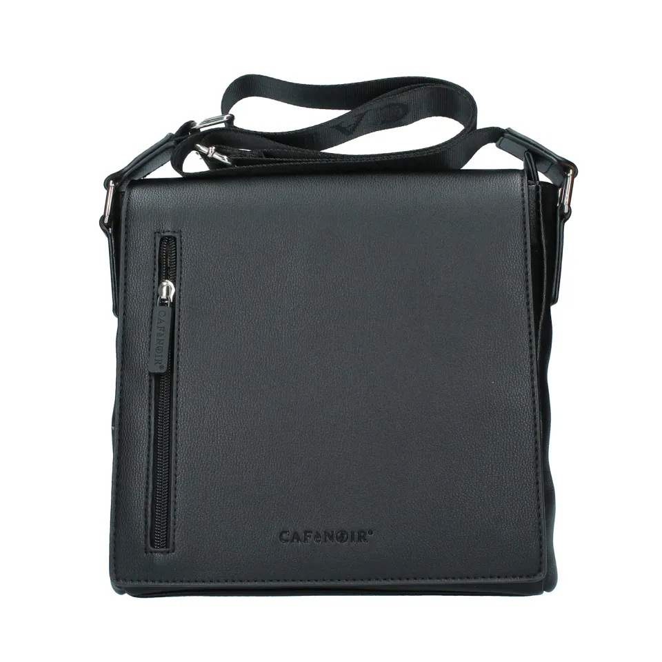 CafèNoir Borsello Uomo Zip Pattina Nero