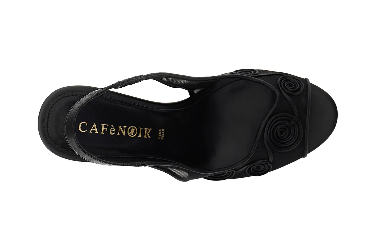 CafèNoir Décolleté Slingback Ricamo Nero 38 EU
