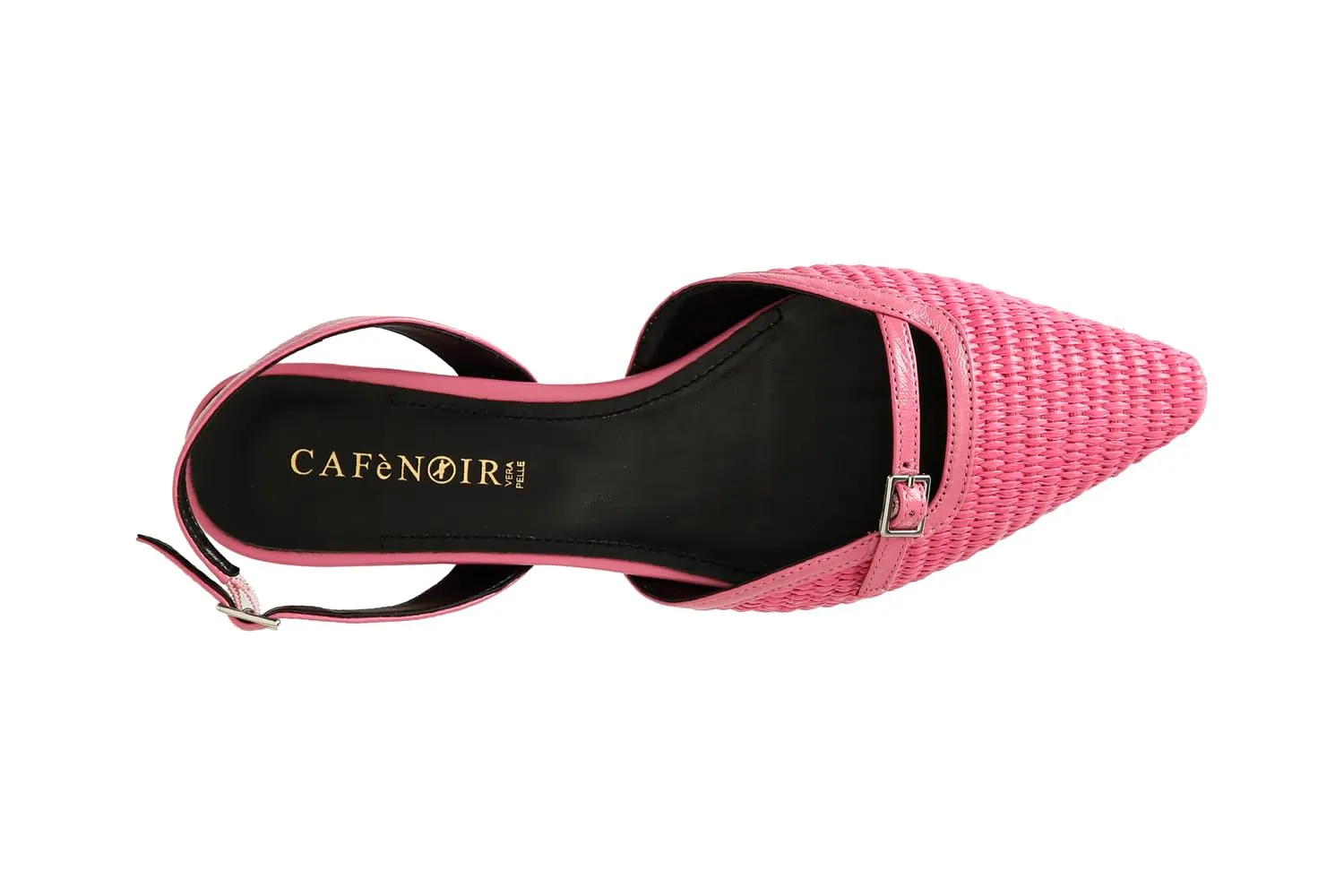 CafèNoir Slingback Paglia Decolleté Donna Osso
