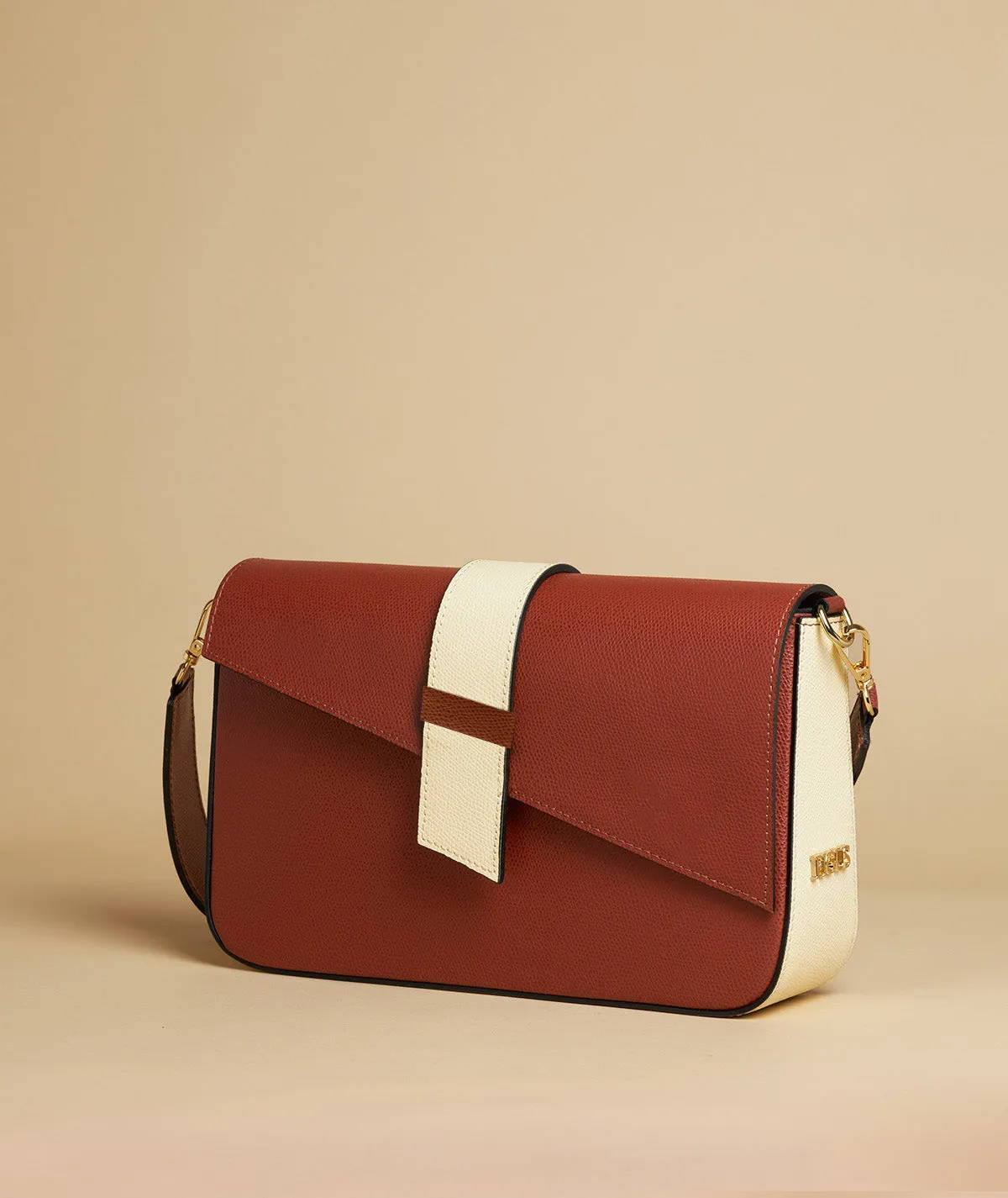 Figus Cherie Bag Big borsa pelle nera geometrica