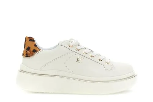 CafèNoir Sneakers Donna Crema Maculato Effetto Cavallino