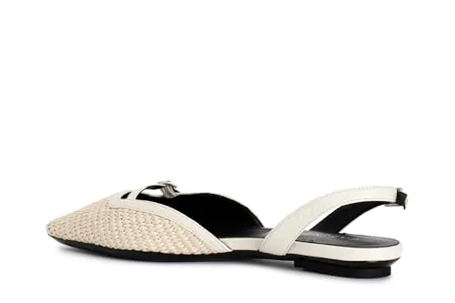 CafèNoir Slingback Paglia Intrecciata Décolleté tacco basso