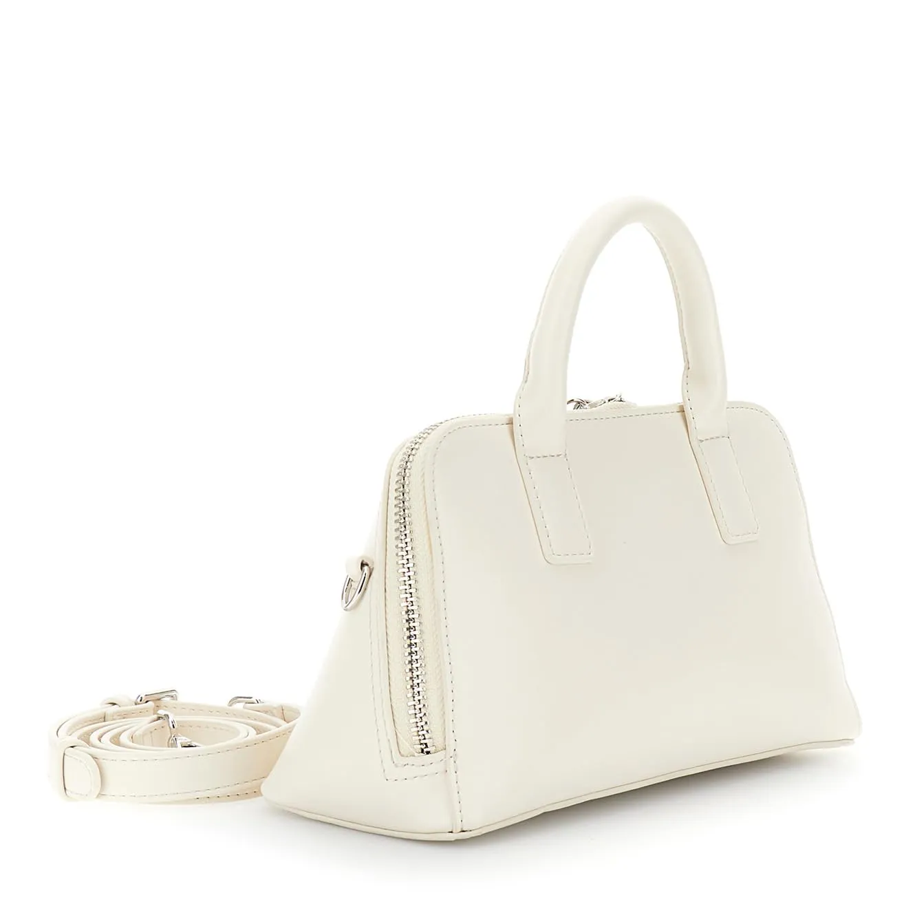 CafèNoir Borsa a Mano Trapezioidale Burro con Zip