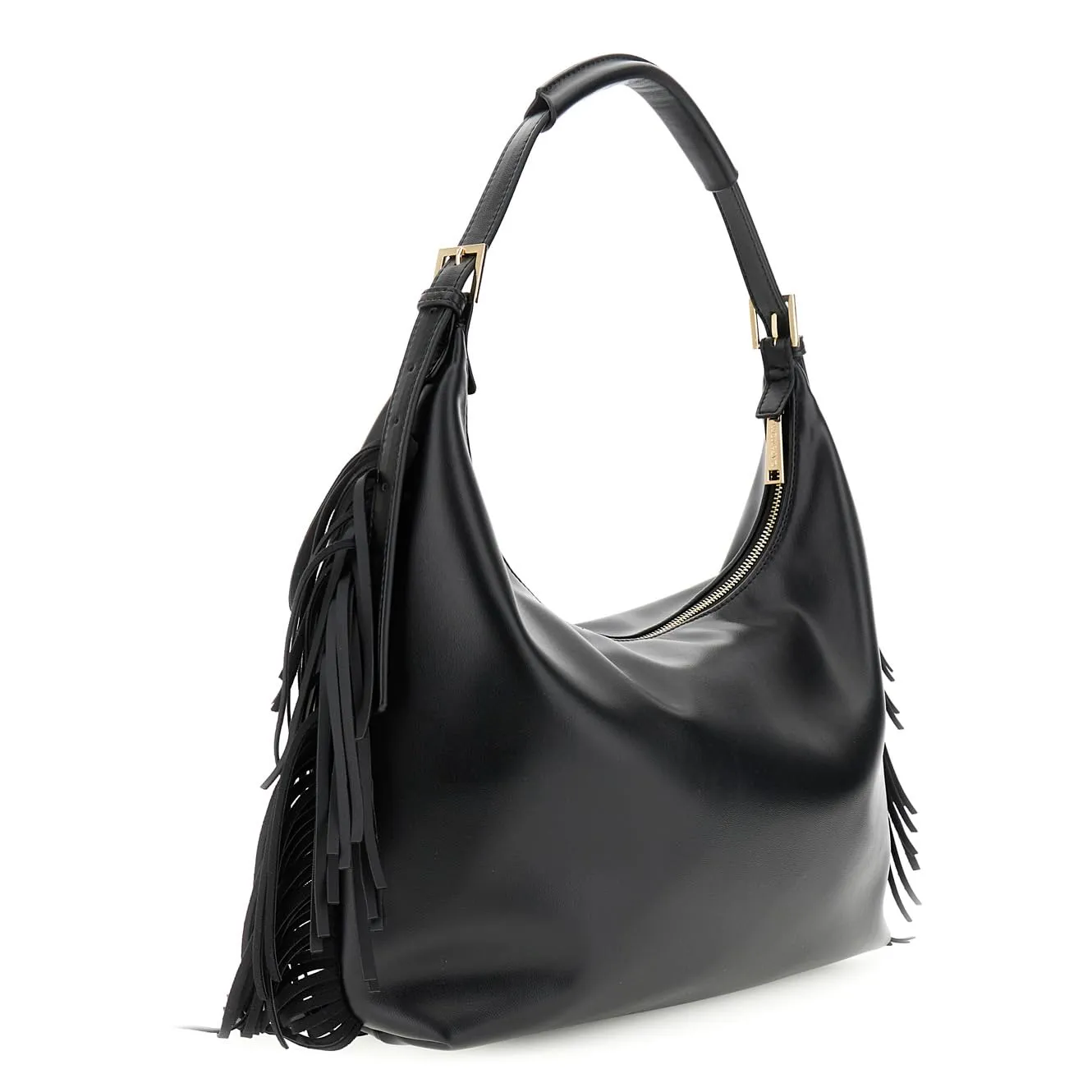 CafèNoir borsa a spalla frange nero
