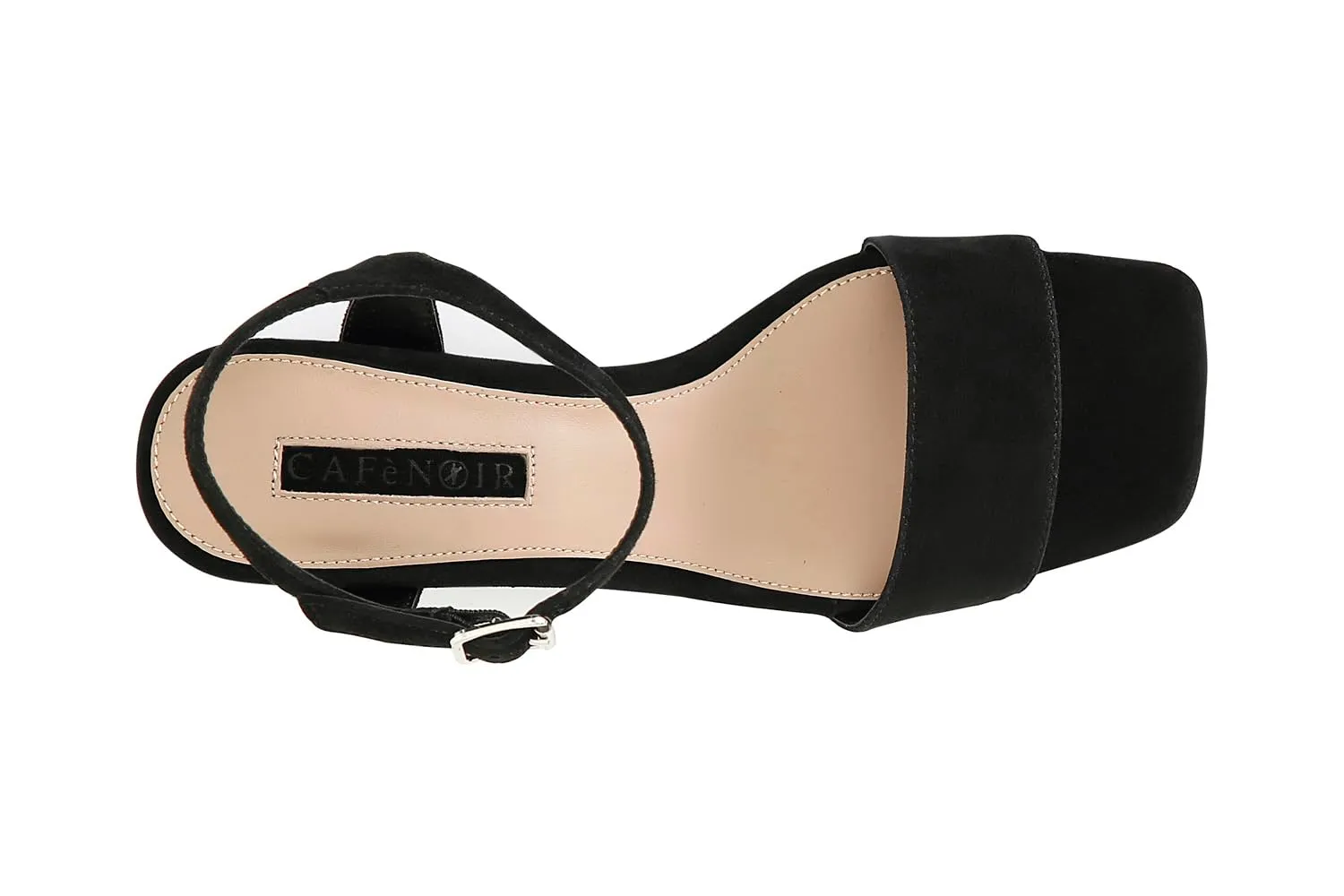 CafèNoir Sandali Camoscio Cinturino Caviglia Nude 39 EU Tacco 5,6 cm