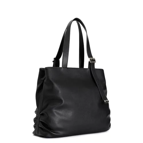 CafèNoir Shopping Donna Ecopelle Nera Morbida Fibbia