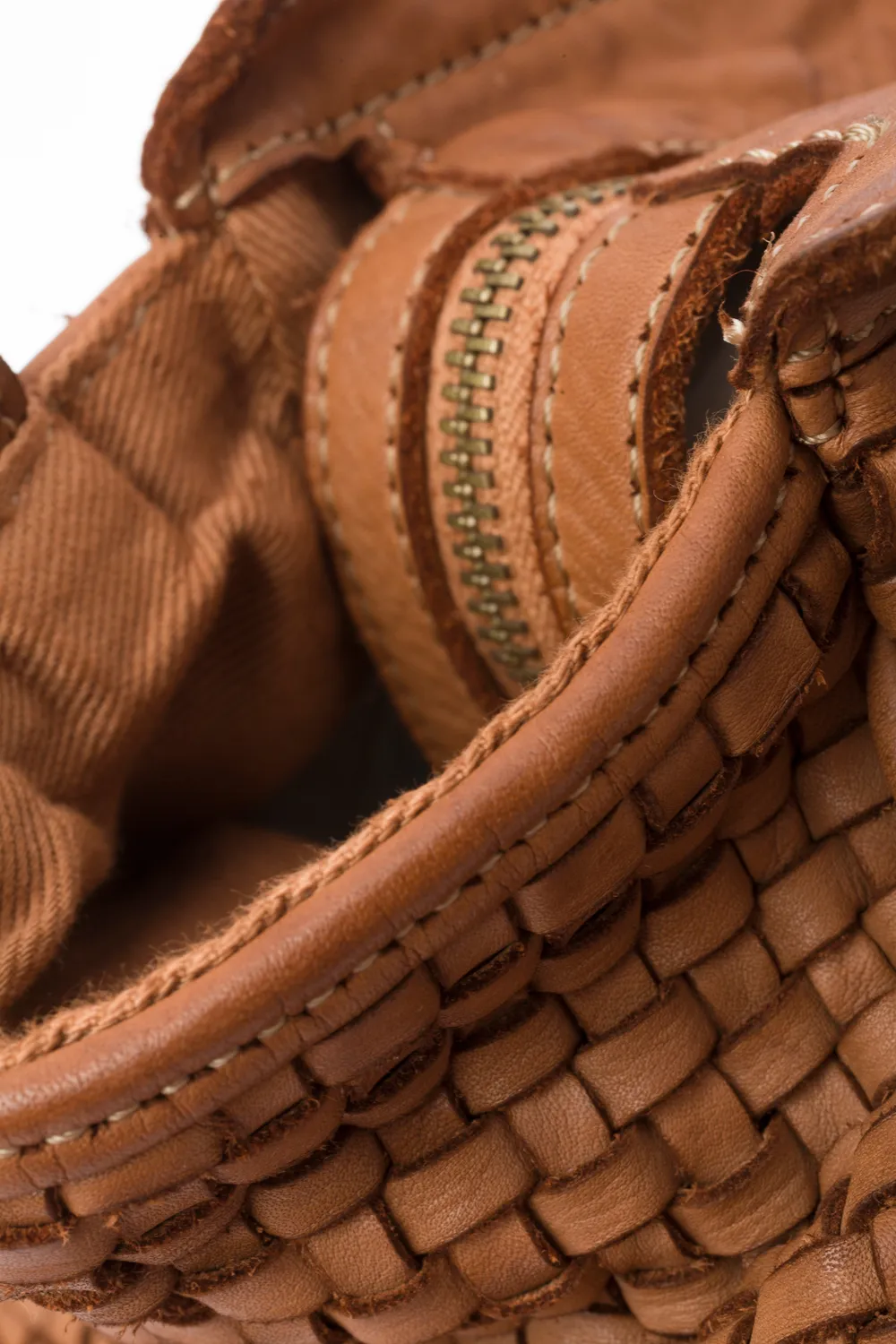 La Via Firenze Butter Collection SF8921 borsa tracolla cuoio intrecciata