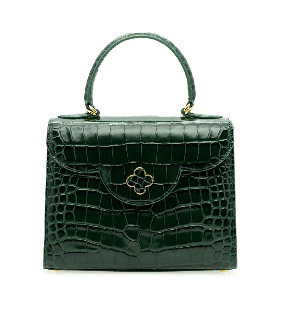 Cardinal Milano First Lady borsa pelle verde cocco