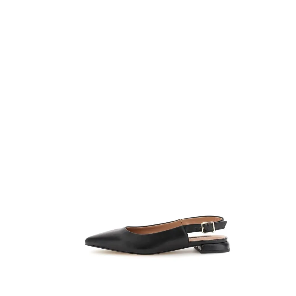 CafèNoir Ballerine Pelle Laccio Punta 2 cm