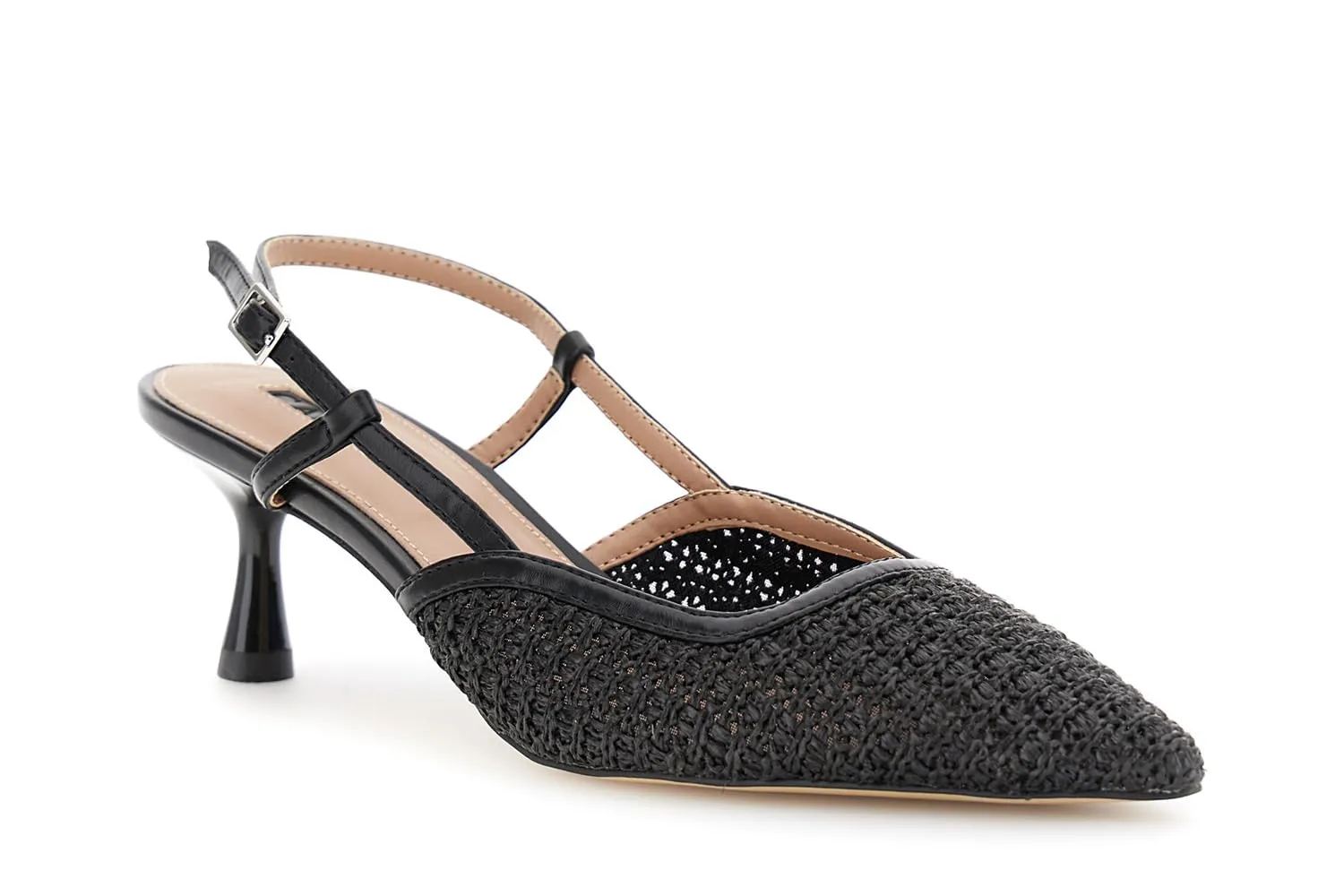 CafèNoir Décolleté Slingback Rafia Tacco 6 cm