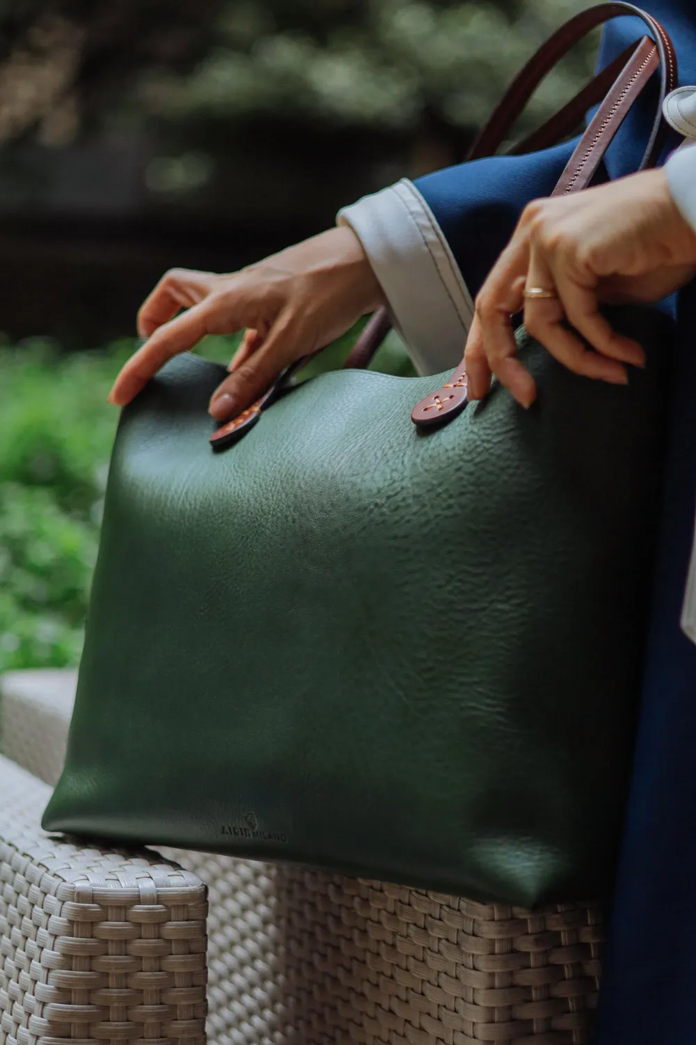 Aigin Milano The Shoulder Bag borsa a spalla miele