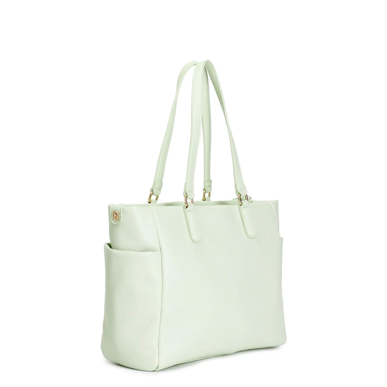 CafèNoir Shopping Bag Ecopelle Grana Grossa con Zip