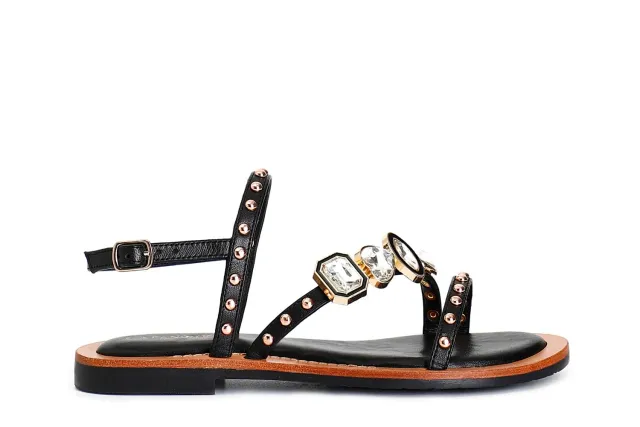 CafèNoir Sandali Nappa Asimmetrici Donna 39 Nero
