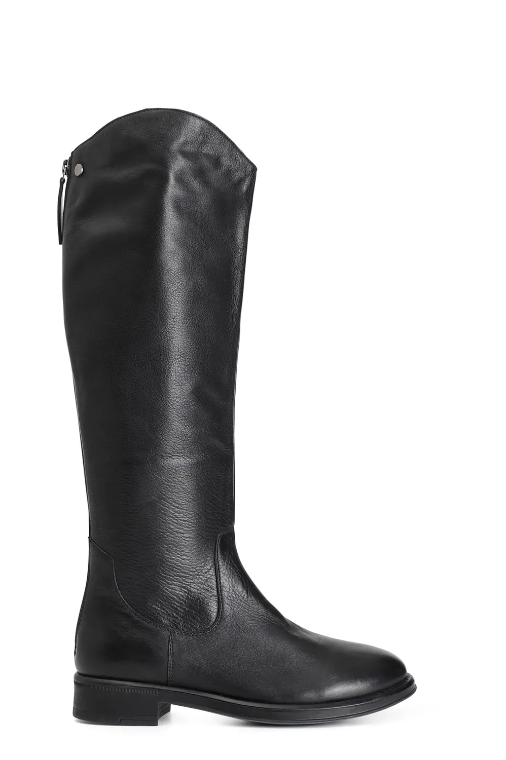CafèNoir stivale donna pelle marrone con cerniera