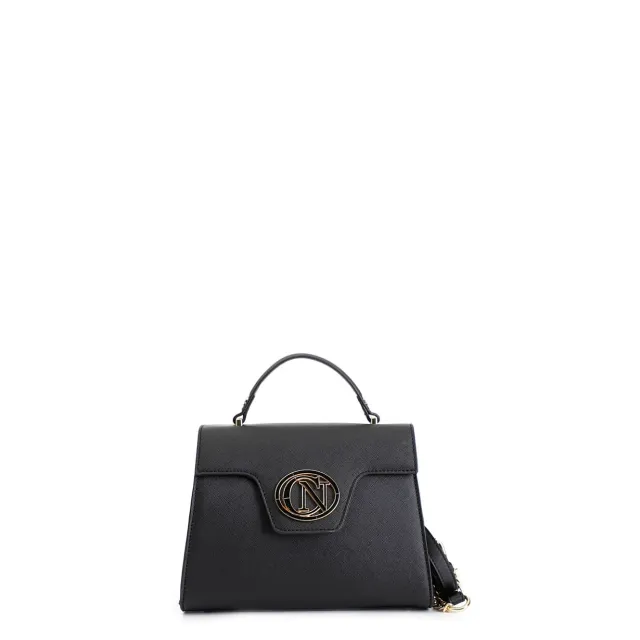 CafèNoir Borsa Saffiano Logo Ovale Tracolla