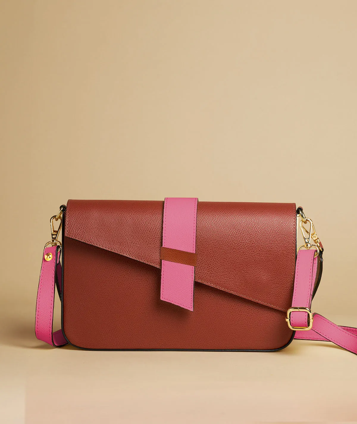 Figus Cherie Bag Big borsa pelle nera geometrica