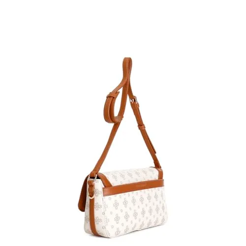 CafèNoir Borsa a Spalla Monogram Cuoio con Pattina