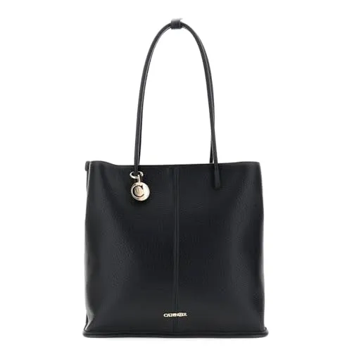 CafèNoir Tote Nera Effetto Pelle Manici Tubolari