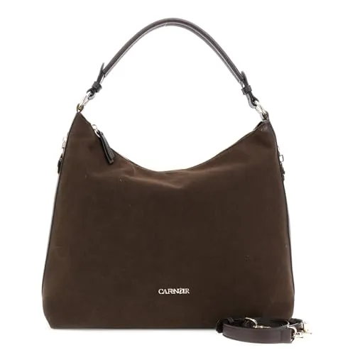 CafèNoir Sacca Donna Effetto Suede T.Moro Zip