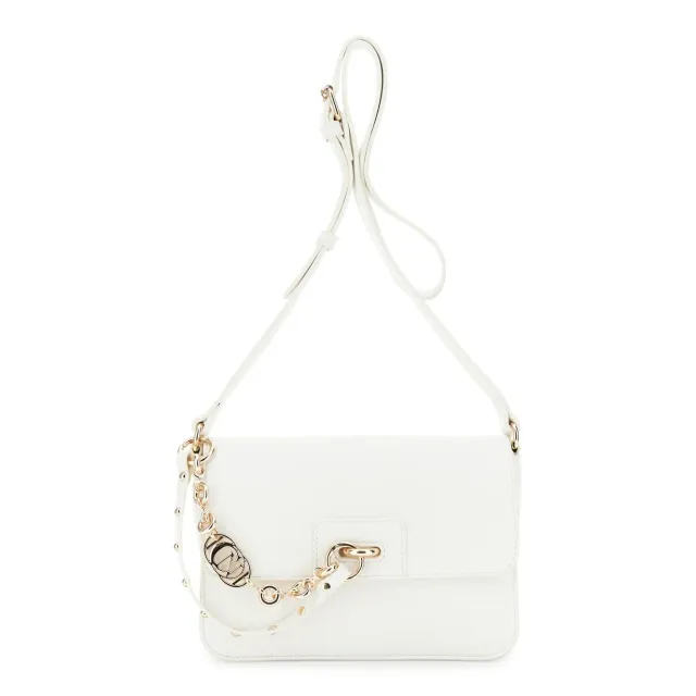 CafèNoir Borsa Spalla Bianca Decorata Donna