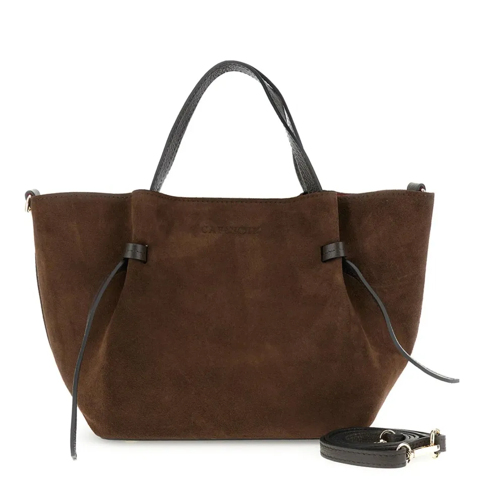 CafèNoir Tote Pelle Scamosciata Pochette Donna