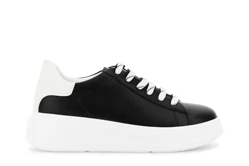 CafèNoir Pelle sneaker donna pelle suola 50 mm casual