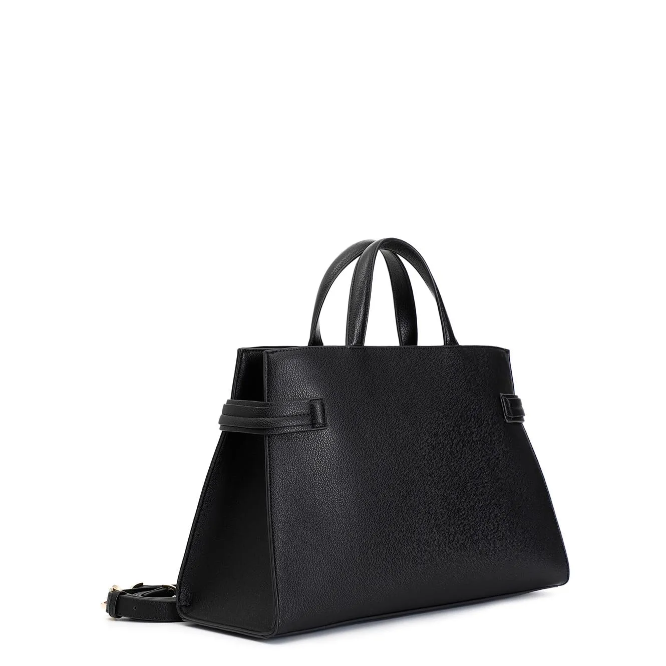 CafèNoir Tote Donna Nera Effetto Bottalato Metallo