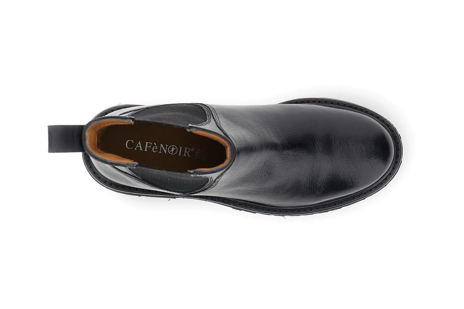 CafèNoir Tronchetti Donna Pelle Nero Elastico Taglia 39 Tacco 5,5 cm