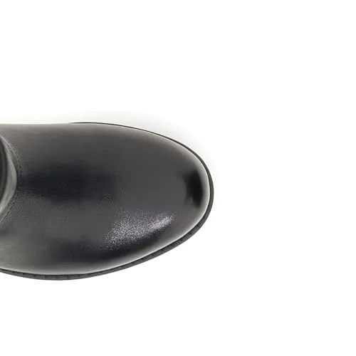 CafèNoir Stivali Donna Pelle Neri Risvolto Tacco 3,2