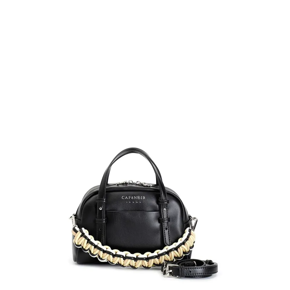 CafèNoir Minibag Nero Tracolla Intrecciata