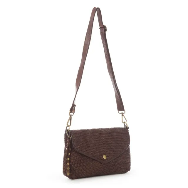 La Via Firenze V082 tracolla donna pelle borchie