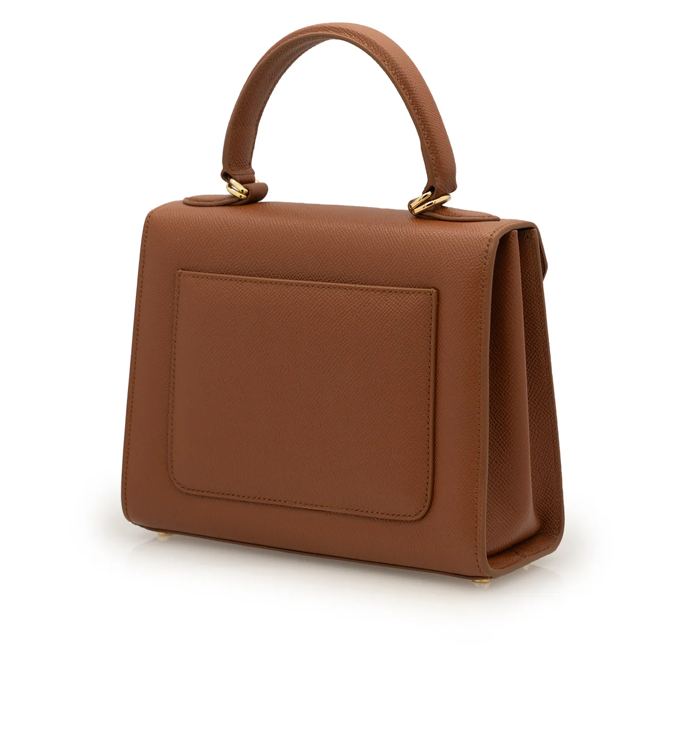 Cardinal Milano First Lady Brown Textured Borsa a Mano Marrone Vitello