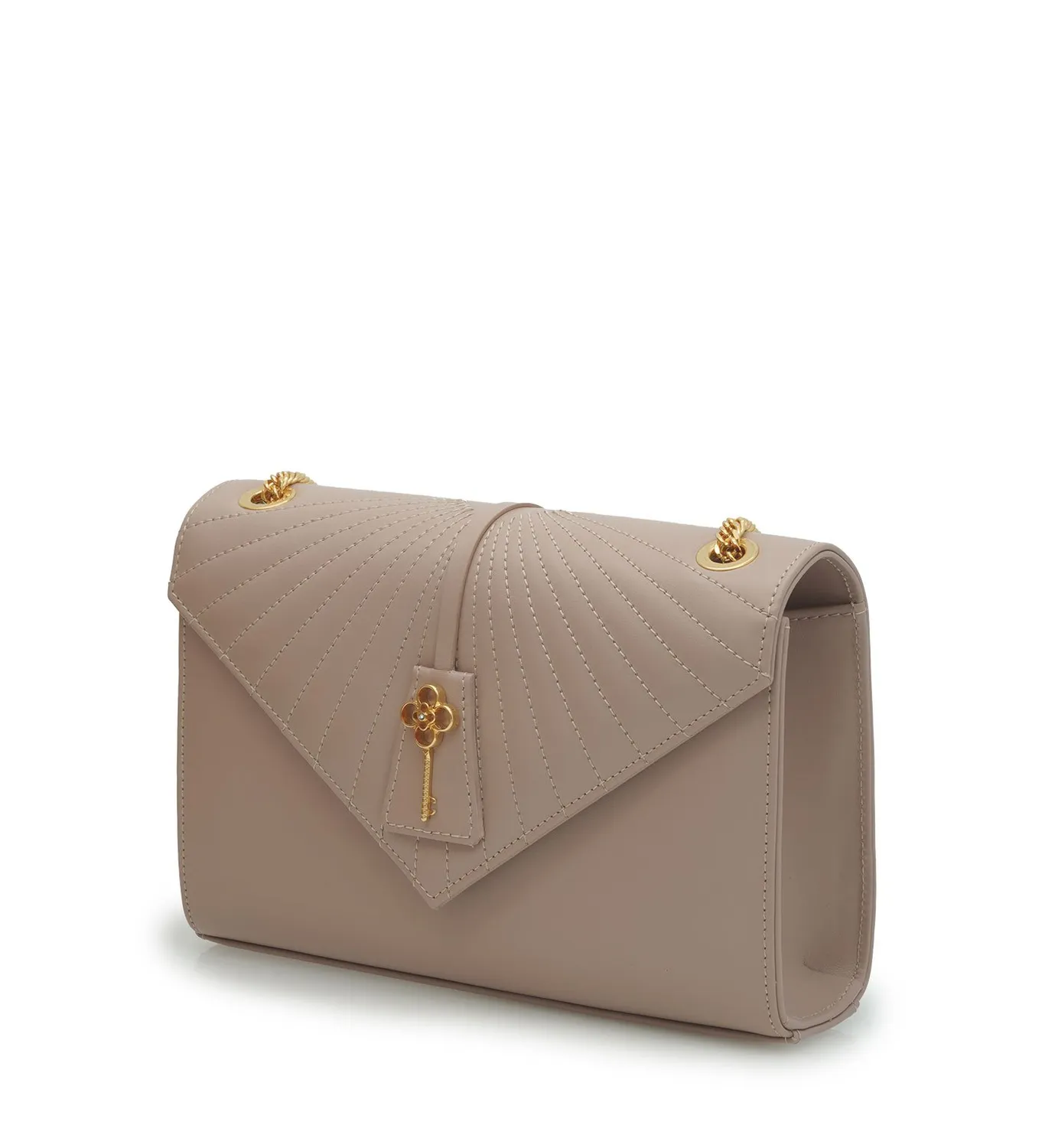 Cardinal Milano Milady Powder borsa spalla vitello cipria