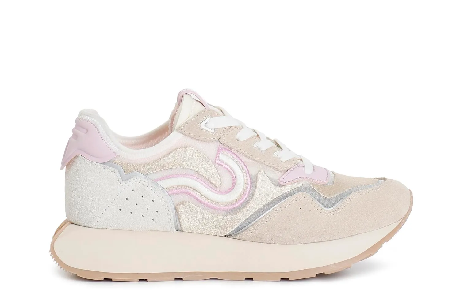 CafèNoir Running Ricamo Sneakers Donna 39 Beige