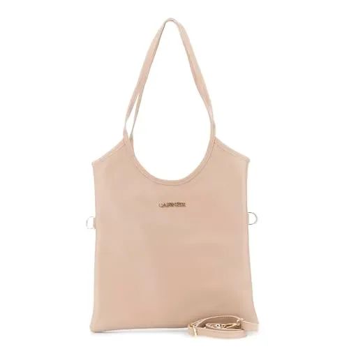 CafèNoir Shopping Bag Piatta Pelle Martellata con Tracolla