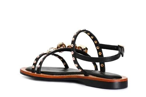 CafèNoir Sandali Nappa Asimmetrici Donna 39 Nero