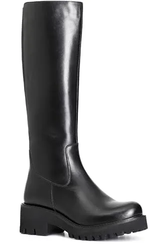 CafèNoir Stivale Donna in Pelle Nero Tacco 50 mm