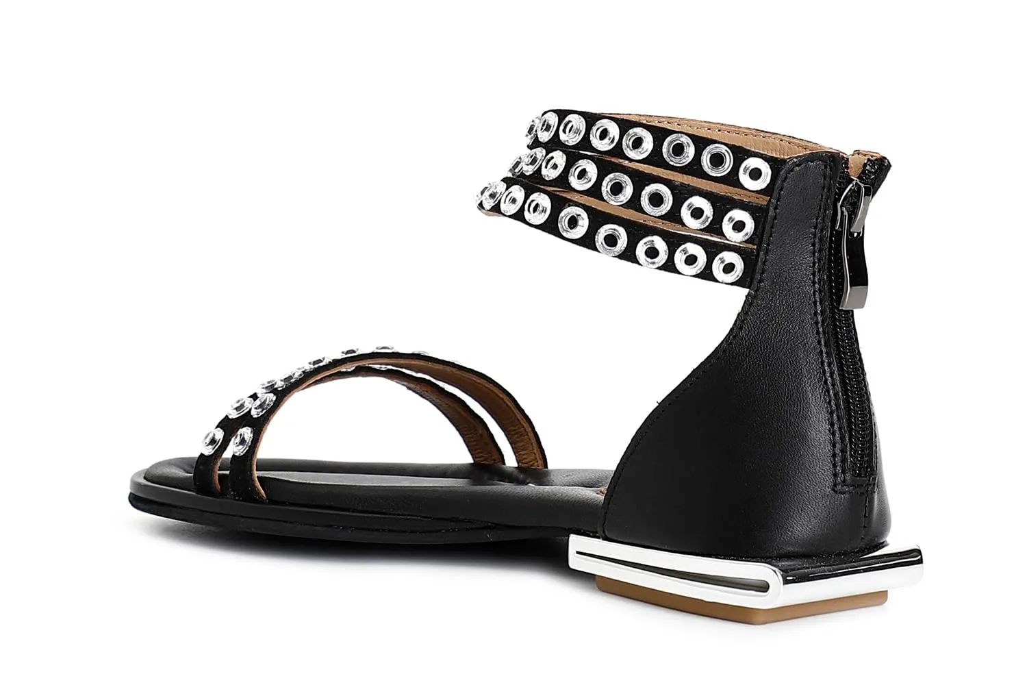 CafèNoir C1GF5104 Sandali Camoscio 39 con Strass