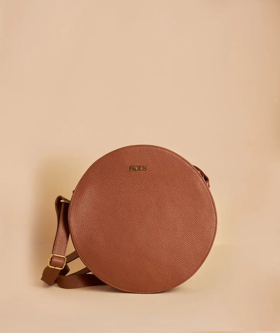 Figus Circle Bag borsa a tracolla rossa rotonda