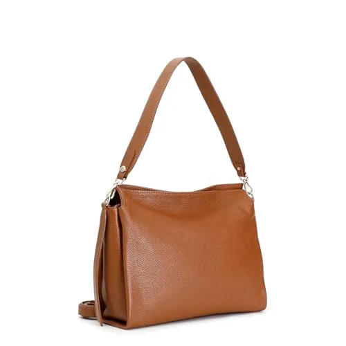 CafèNoir Sacca Media Pelle Cuoio Borsa Tracolla