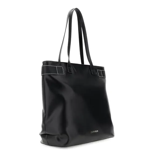 CafèNoir Shopping Bag Nera Passante Metallo Donna