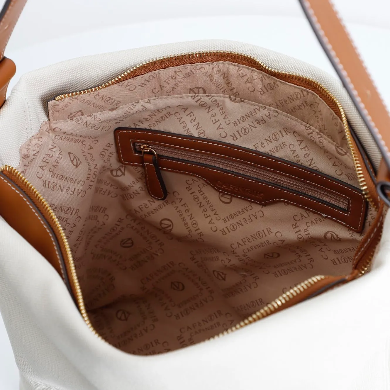 CafèNoir Borsa Tracolla Canvas Naturale
