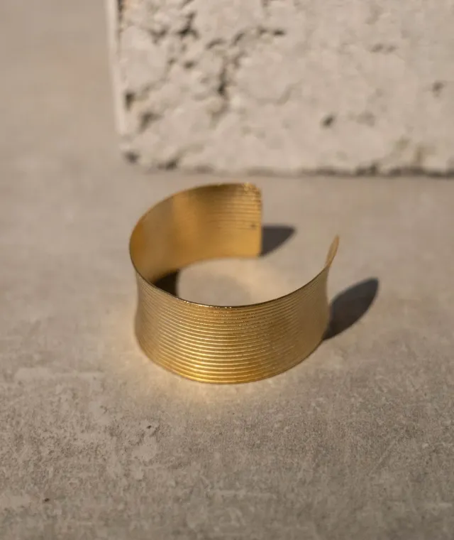Figus Striped Gold bracciale oro schiava