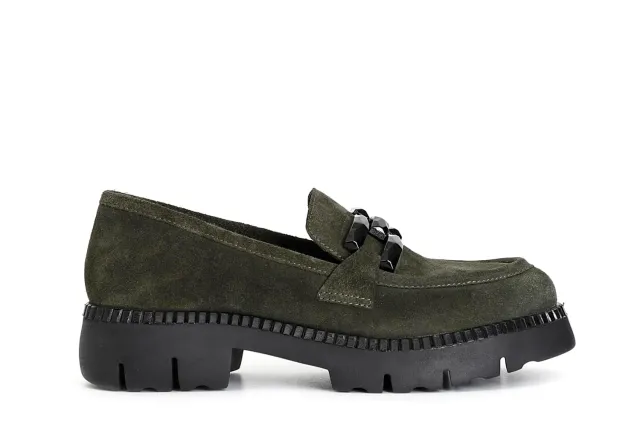 CafèNoir Mocassino Donna Camoscio Morsetto Testa Moro