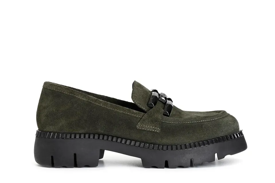 CafèNoir Mocassino Donna Camoscio Morsetto Testa Moro