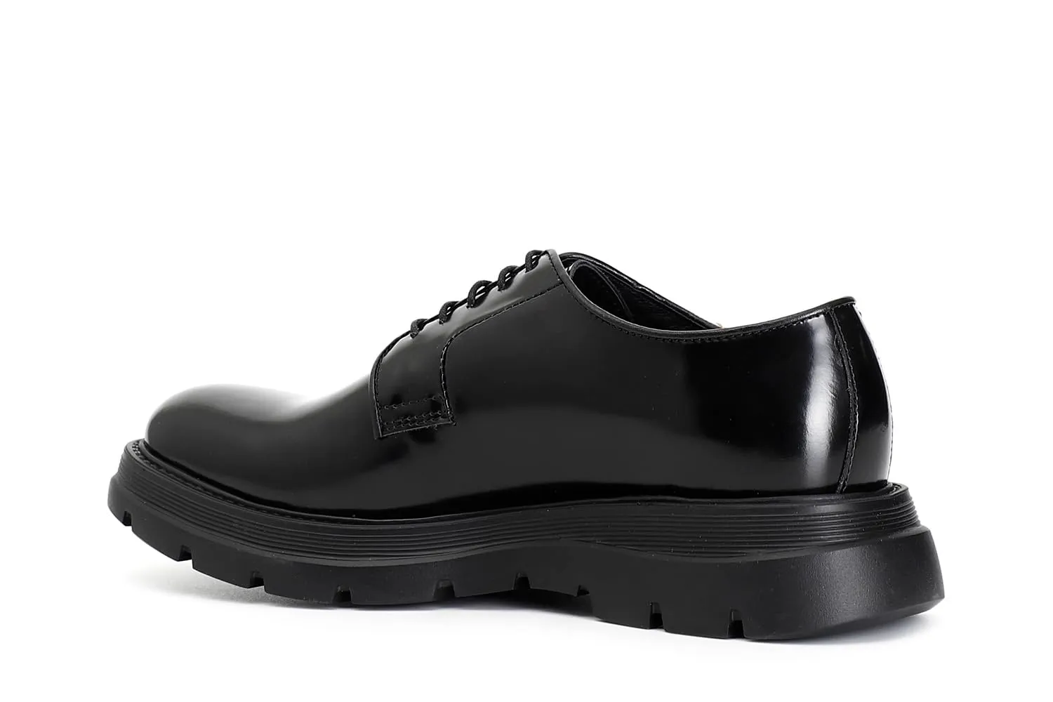 CafèNoir C1RC1001 N001 derby uomo pelle nero platform